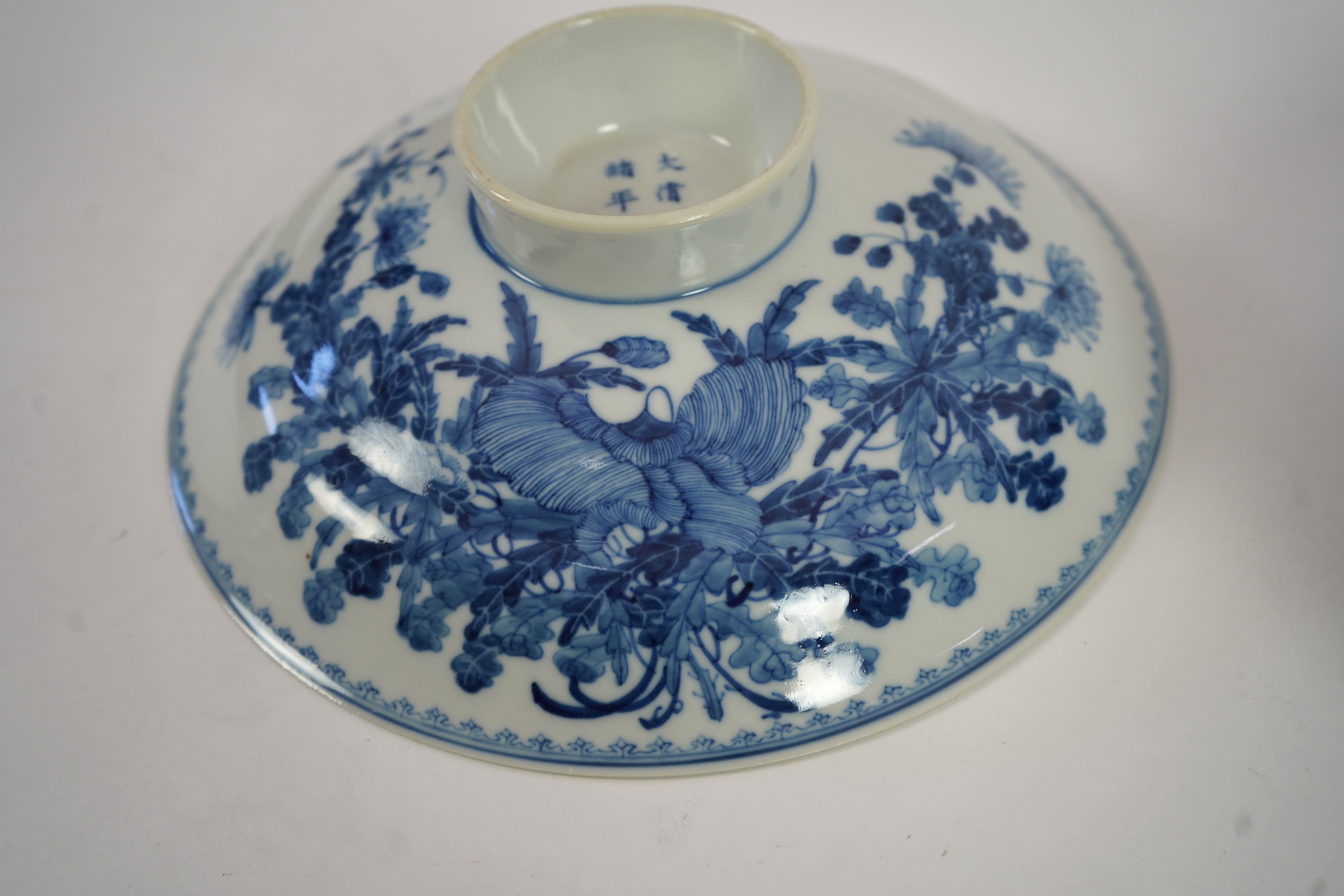 A Chinese blue and white table service, Guangxu mark and of the period (1875-1908)